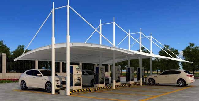 膜结构汽车棚遇到积水问题如何处理？