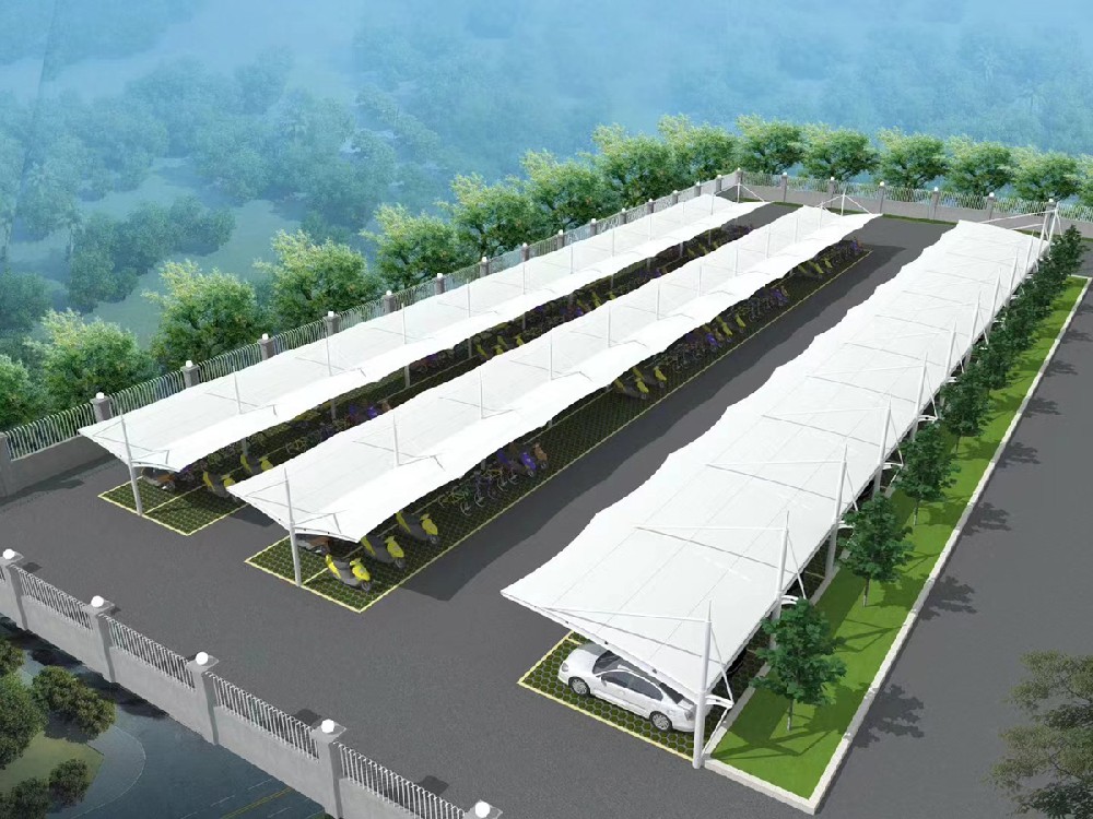 膜结构车棚工程案例